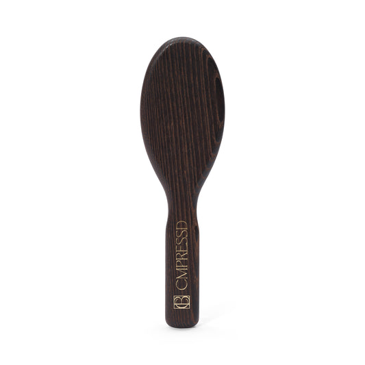 Dry Detangling Hair Brush made from fine quality ash wood for gentle detangling and scalp care.