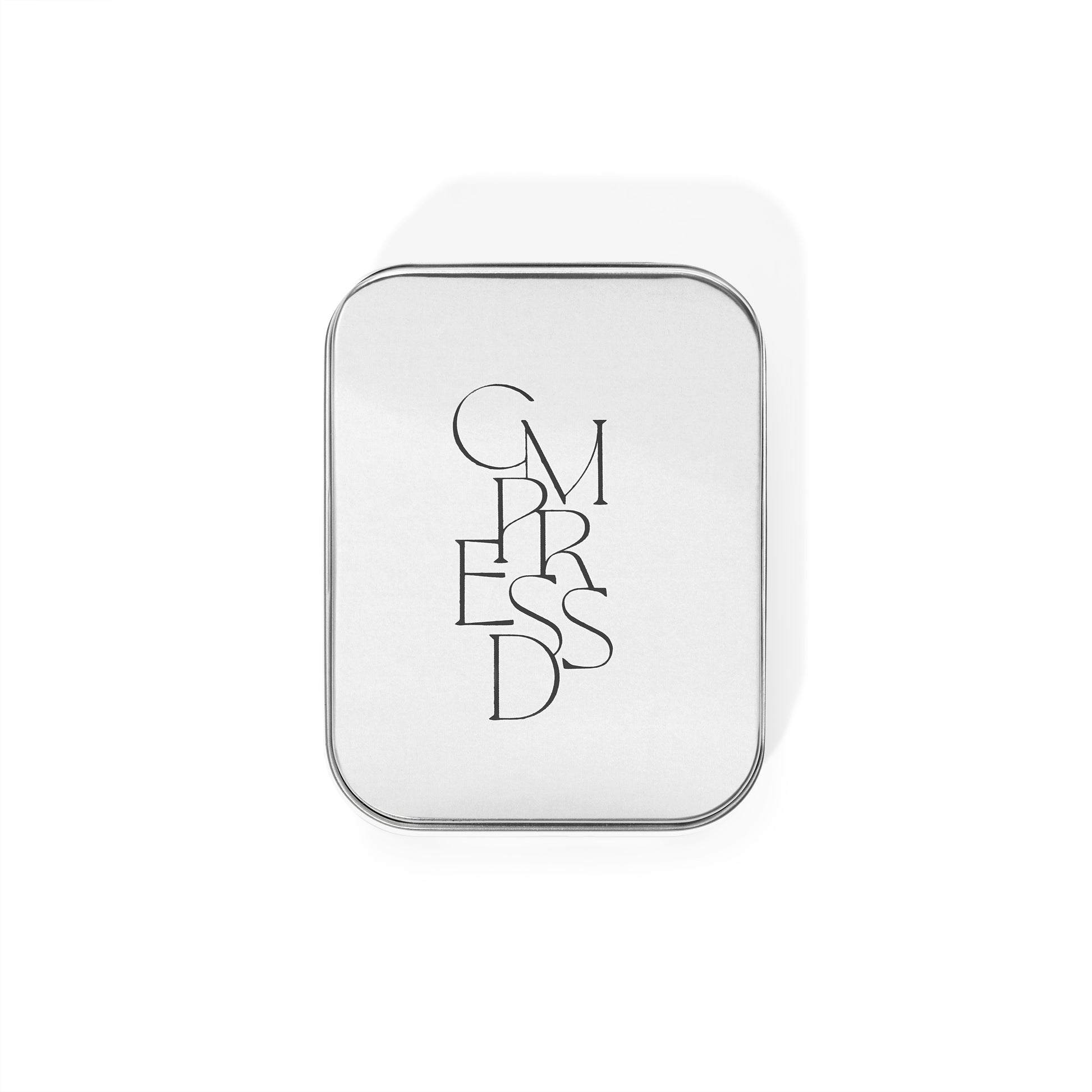 Silver travel case for shampoo & conditioner bars in sleek design, perfect for plastic free hair care on the go.